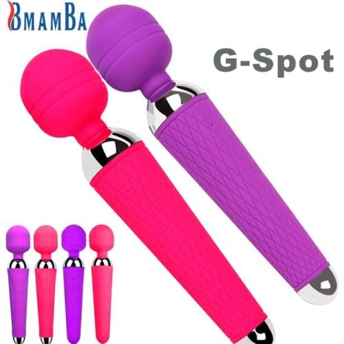 Wireless Dildos Clitoris Vibrators USB Recharge Magic Wand AV Vibrator Massager Sexual Wellness Erotic Sex Toys for Women Adult