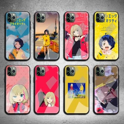 Wonder Egg Priority Phone Case Tempered Glass For iPhone 12 11 Pro Max Mini XR XS MAX 8 X 7 6S 6 Plus SE 2020 cover