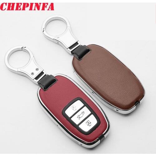 CHEPINFA Zinc alloy Car Key Case Cover For Audi A3 A4 A5 A6 S5 A7 A8 Quattro Q3 Q5 Q7 RS4 TT 2012 2013 201 2018 2019 Accessories