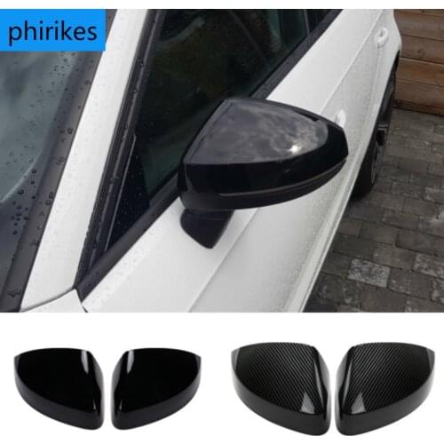 For Audi A3 S3 8V RS3 2013 2014 2015 2016 2017 2018 2019 RearView Mirror Case Cover Carbon fiber pattern or Black Cover