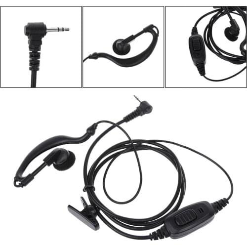 Walkie Talkie Headset Earhook Earpiece 1pin 2.5mm Jack PTT Mic Earpiece for Motorola T6200 TKLR T3 T6 Radio