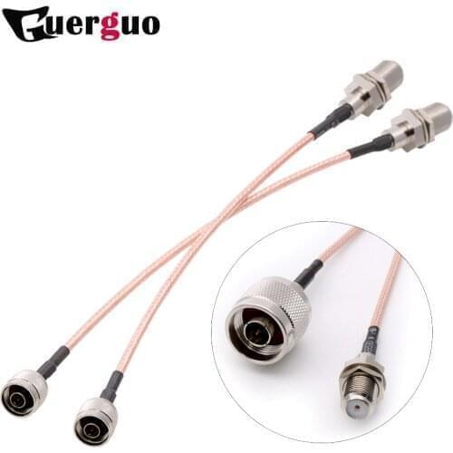 Customized RF Coaxial Cable N Male Switch F Female Pigtail Cable RG316 Wholesale 15CM 6" Adapter
