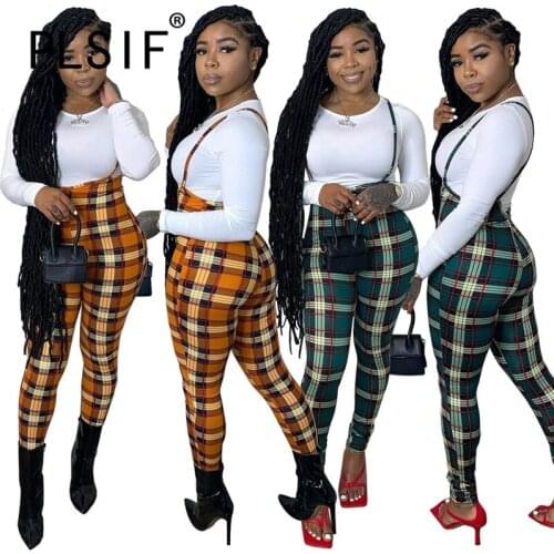 Sexy Plaid Print Tracksuit O Neck Long Sleeve 2 Pieces Clothes Set Slim Matching Suit