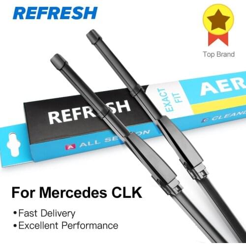 REFRESH Wiper Blades for Mercedes Benz CLK Class W209 C209 Fit Slider Arms CLK 200 240 270 280 320 350 500 550 55 63 AMG CDI