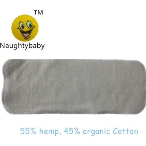 Hot Sale 3 Layers Natural Ecological Organic Cotton Hemp Inserts Cloth Diapers Unisex Baby Changing Pads 14X36 50pcs/lot