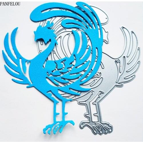 PANFELOU peacock elves metal craft paper die cutting dies Scrapbooking/DIY Easter wedding Embossing mould cards