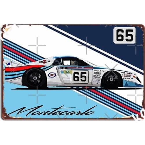 Lancia Beta Montecarlo Turbo Metal Plaque Poster Funny Plaques Club Bar Wall Cave Tin Sign Posters