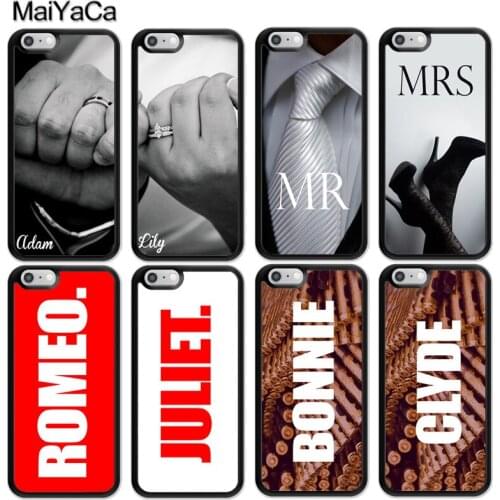 Sweet Couple Wedding Promise Pinky Swear Mr Mrs Case For iphone 12 mini 11 Pro MAX X XR XS MAX SE 2020 6S 7 8 Plus 5S Cover