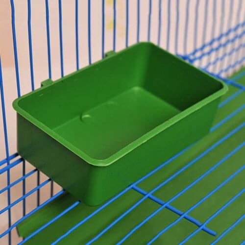 Multifunction Creative Green Food Tray Parrot Bathtub Animal Cage Shower Box