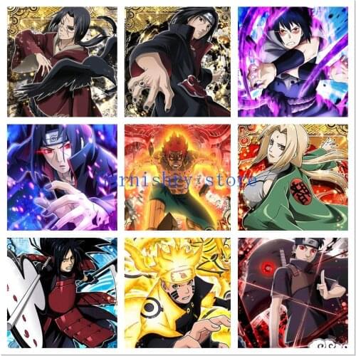 Full Square Diamond Embroidery 5D DIY Diamond Painting Cross Stitch Kits Mosaic Celebrity Kakashi Sasuke Posters Home Decor