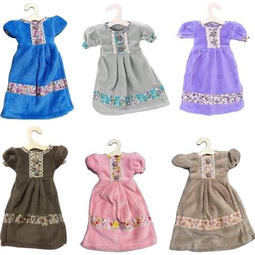 Bathroom Kitchen Wall Hanging Hand Towel Water Absorbent Coral Velvet Dress Cleaning Cloth