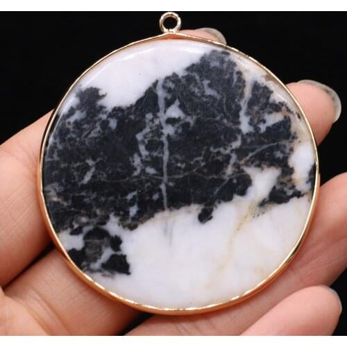 NaturalSemi-precious Stone Rectangular Pink Crystal Double Hole Connector Pendant DIY Necklac Bracele Making JewelrySize50x55 Mm