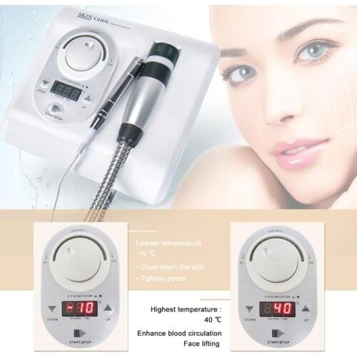 NEW Skin COOL Cryo Electroporation System Hot and Cold Facial Cooling Treatment Anti-aging Machine
