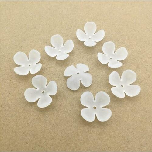 New Arrival! 320pcs Clear leaf Frosted Beads For Handmade Jewelry Necklace/Earrings DIY Parts,Jewelry Findings&Components