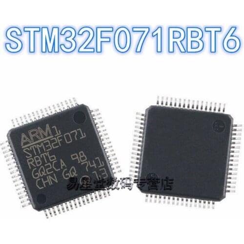 1PCS 100% new original authentic STM32F071RBT6 QFP-64 32F071RBT6 QFP64 32-bit microcontroller chip