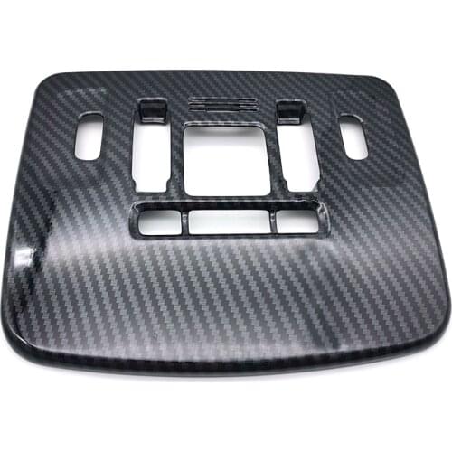 Car Front Reading Light Lamp Cover Trim Carbon Fiber Look ABS For Toyota Camry 2018 2019