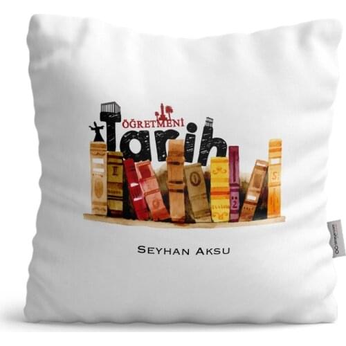 Personalized History Teacher Satin Pillow-2