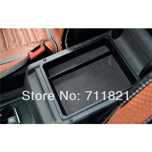 Black Color Armrest Console Storage Tray For VW Tiguan