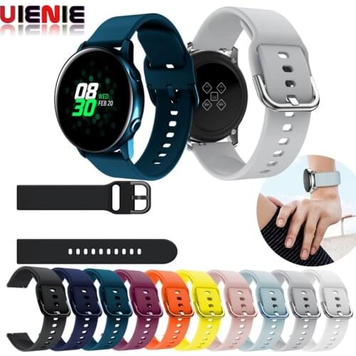 20mm Silicone Strap With Iron Buckle for Samsung Active Smart Watch Sport Watchband For Samsung Active Bracelet Wristband Bands