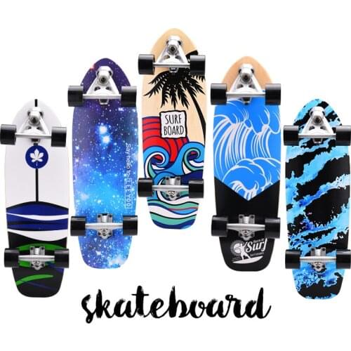 Cx7 Land Surfboard Cruising Skateboard Outdoor Carving Surfing Cruiser Board Longboard Skate board Upgraded Ski Training Board