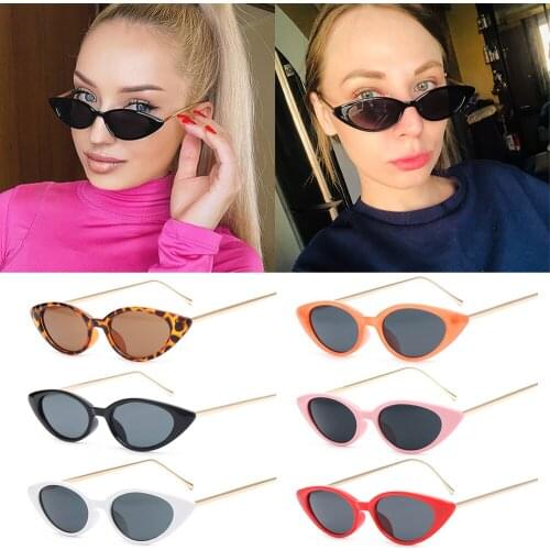 European American Retro Small Frame Metal Foot Sunglasses Women Vintage Designer Sun Glasses Shades Female UV400 Eyewear