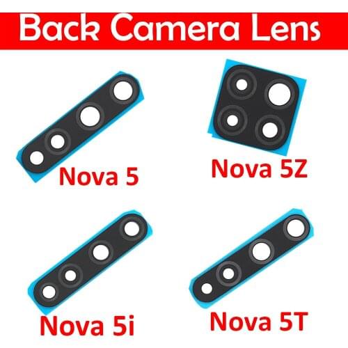 20pcs/lot Rear Back Camera Glass Lens Cover For Huawei Nova 5T 5 5i 5T 5Z 6 Se 7 Pro With Adhesive Sticker
