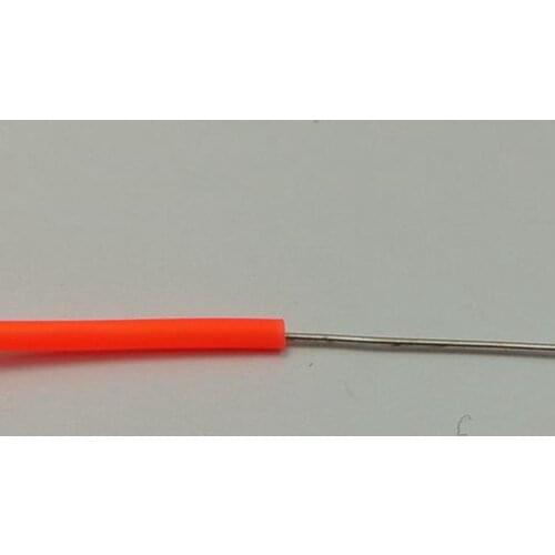 10 Pcs/Pack Meter Orange 2mm Soft Hollow Rubber Tubing Jewelry Cord Cover Memory Wire