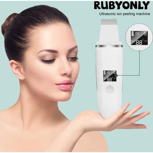 Ultrasonic Skin Scrubber Facial Scrubber Peeling Ultrassonico Blackhead Remover Vibration Face Spatula Skin Care Face Cleaner