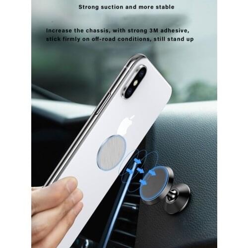 Universal 360-degree rotating magnetic mobile phone holder for automobile cell phone holder for car phone car holder