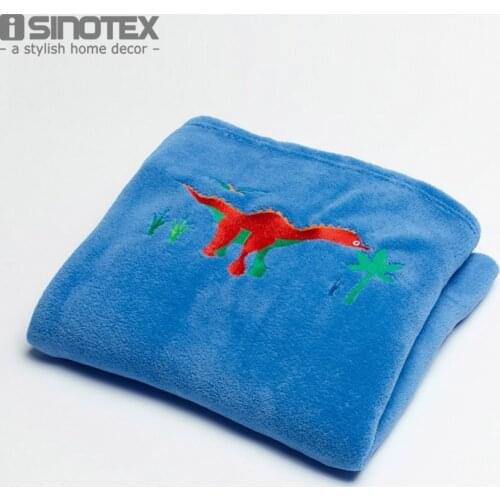 127cmx152cm Blanket Children Kids Coral Fleece Cartoon Embroidered Soft Rectangle Home Kids Sheet Child Warm 1pcs/lot Sheet Warm