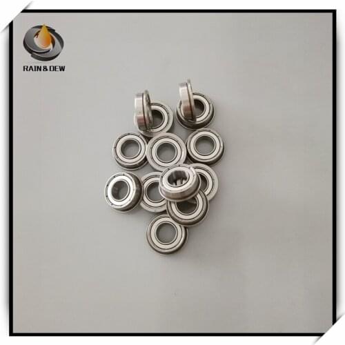 10Pcs F606ZZ Flange Ball Bearing ABEC-7 6X17X6 mm Flange Bearing 606