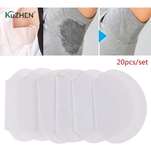 20pcs Disposable Armpit Sweat Pads Underarm Guard Pads Deodorant Stop Perspiration For Summer Clothing Gaskets