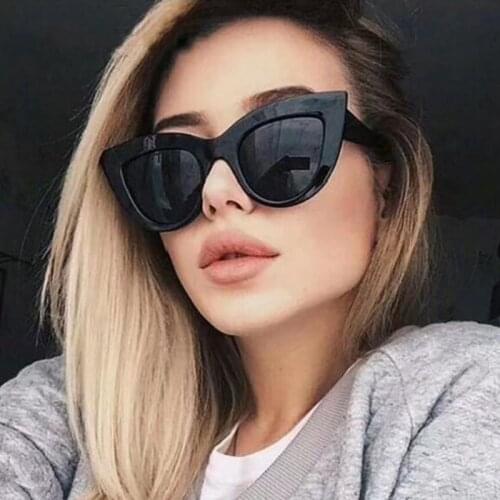 2021 Vintage Sunglasses Women Cat eye Sunglass Retro Sun glasses Female Pink Mirror Eyewear