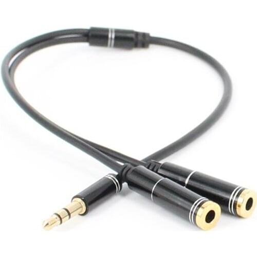 3.5mm Headphone Splitter 1 to 2 Y Earphone Splitter Audio Cable Adapter Headset Jack audio conversion distribution splitter