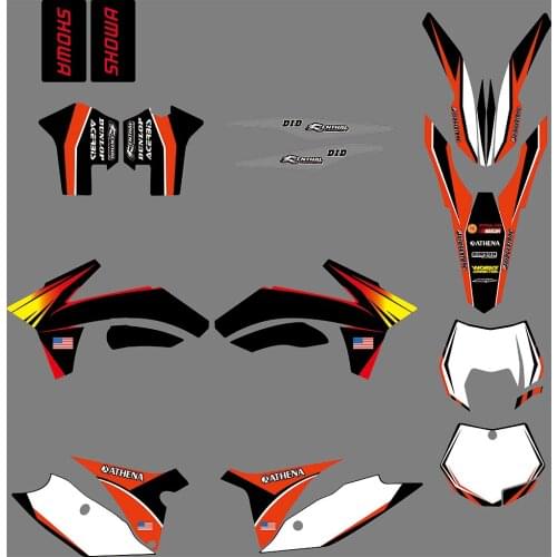 3M 0071 Motorcycle Team Graphic & Backgrounds Decal Stiker Kits for KTM 125 200 250 300 350 450 500 525 SX 2011 2012
