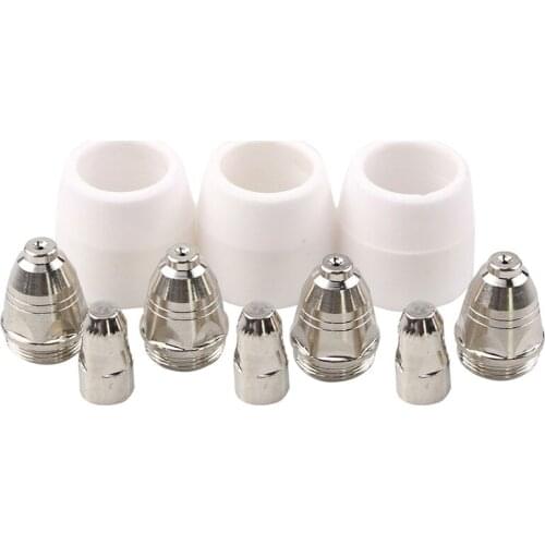 30Pcs CUT80 LG80 80A Plasma Cutter P80 Cutting Machine Consumable or Accessories Shield Porcelain Cup Electrode Tip
