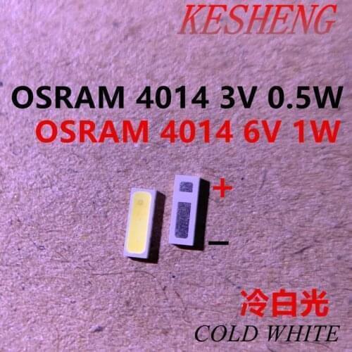 500PCS 4020 4014 LED Backlight Middle Power LED 0.5W 3V 4014 6V 1W Cool white LCD Backlight for TV TV Application