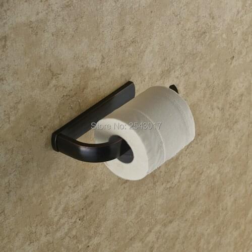 Bathroom Accessories Toilet Roll Paper Holder High Quality Black Bronze Finish Wall Mounted Copper Brass Material ZR2322