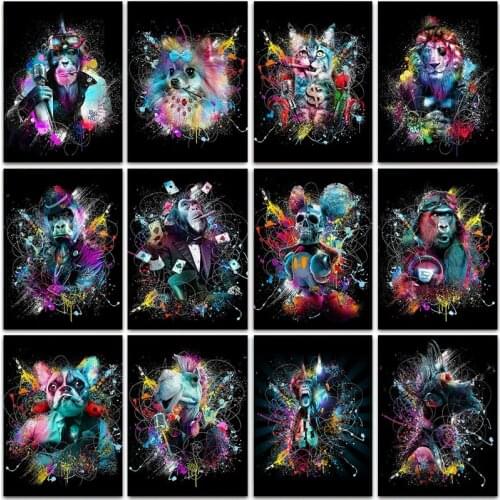 Full Drill 5D Diamond Painting New Arrival Cat Dog Lion Diamond Mosaic Set For Embroidery Cross Stitch Animals 3D Decor For Home