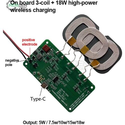 12V 5V 2A Qi Wireless Fast Charger Charging Transmitter Module Circuit Board 18W/20W + Coil FOR Car Tools Accessories