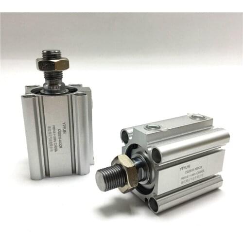 CQ2B32-35DCM yiyunSingle lever double action thin cylinder Take the buffer Pneumatic components qigong tools CQ2series