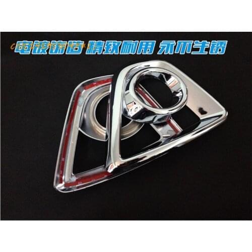 For Mazda CX-5 CX5 CX 5 2013 2015 abs Chrome Styling Front Foglight Cover Car Accessories Fog Light Box Front Car Stickers 2 pcs