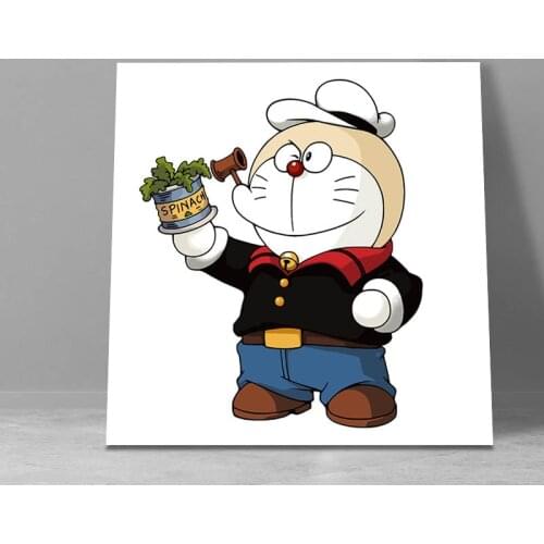 Picture by numbers Japanese style cartoon Doraemon wall art framed poster pictures coloring by numbers diy digital painting