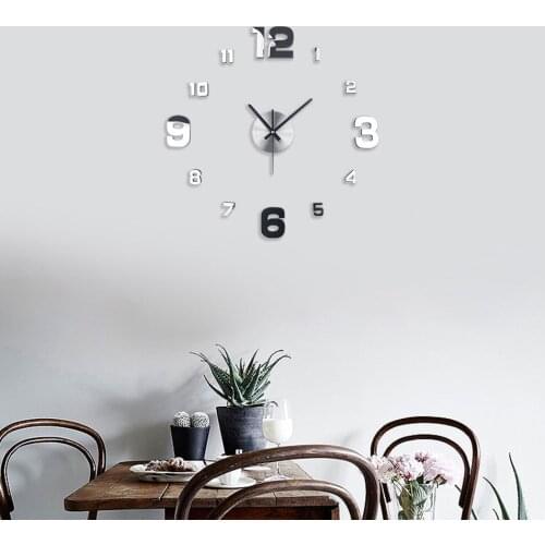 27'' Classic DIY 3D Acrylic Wall Clocks Stickers 2019 New Arrivals Quartz Clock Needles Modern Home Decor Relogio De Parede