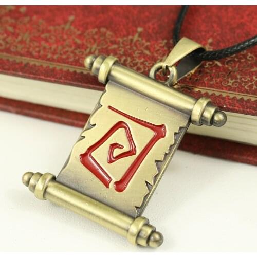 Hot Game Dota 2 Accessories Town Portal Scroll Necklace Dota