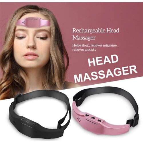Brain Relaxation Low Frequency Pulse Improve Sleep Health Stress Relief Brain Massager Stimulator EMS Head Massager Forehead