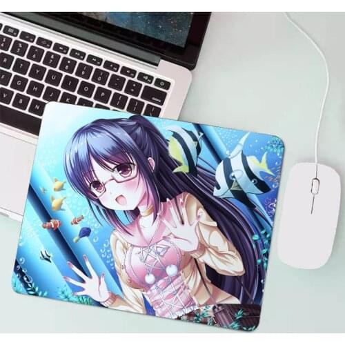 Small mouse pad for gamers, computer mouse pad, waterproof multi-size non-slip natural rubber table mat with seaming gaming keyb