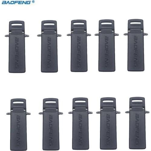Original 10PCS Back clips spring BaoFeng UV-5R Belt Clip for BaofengUV 5RE plus 5ra clamps part radio walkie talkie Accessories