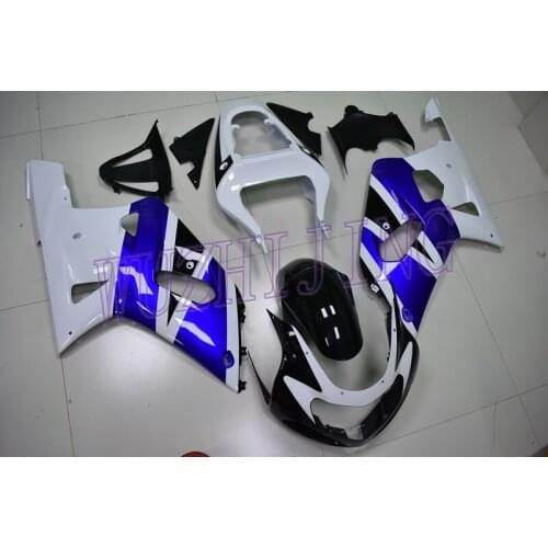 Plastic Fairings GSX R600 R750 R1000 2000 Fairings GSX R600 R750 R1000 2000 White Blue Black 2000 - 2003 K1-2