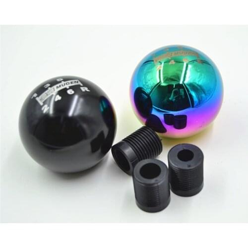 Jdm Neo Chrome Mugen 6 speed Gear Shifter Knob Manual Shifter Lever Head for Honda civic fit s2000 LS-SFN012